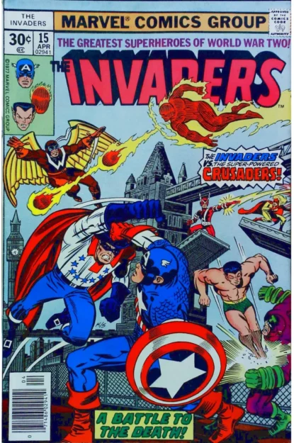 Couverture de INVADERS (1975) #15 - par Gaspar Saladino - lecubeacomics.com