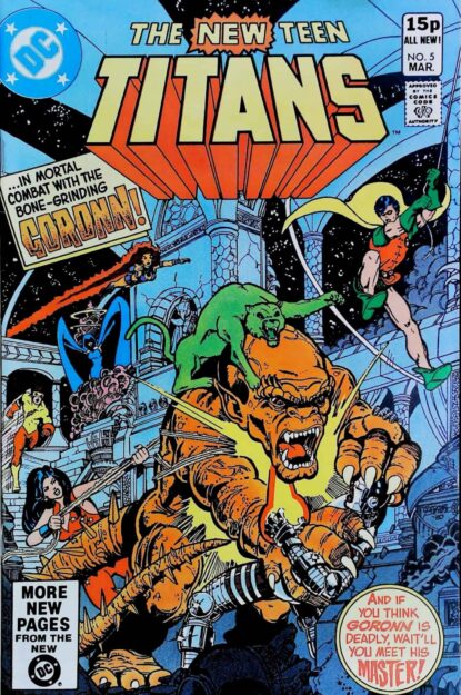 NEW TEEN TITANS (1980) #5 - DC Comics - lecubeacomics.com Couverture de NEW TEEN TITANS (1980) #5 - par George Perez - lecubeacomics.com