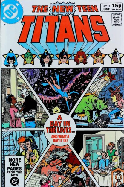 NEW TEEN TITANS (1980) #8 - DC Comics - lecubeacomics.com Couverture de NEW TEEN TITANS (1980) #8 - par George Perez - lecubeacomics.com