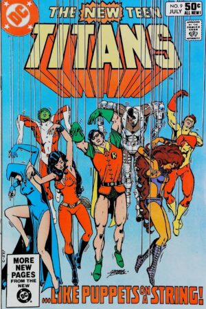 Couverture de NEW TEEN TITANS (1980) #9 - par George Perez - lecubeacomics.com