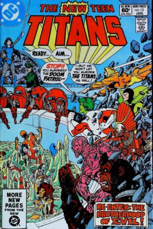 Couverture de NEW TEEN TITANS (1980) #15 - par George Perez - lecubeacomics.com