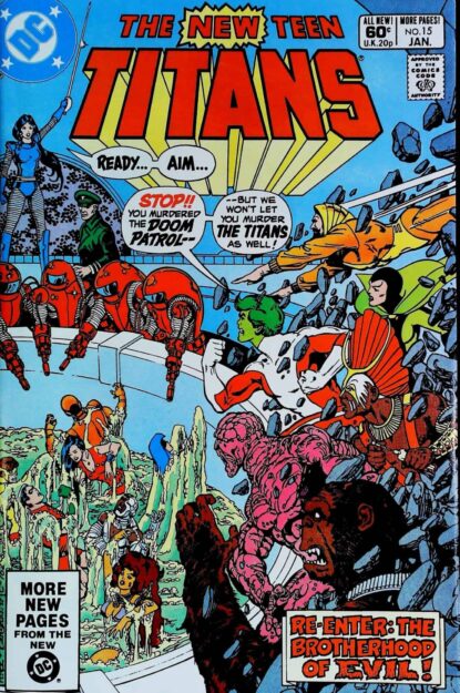 NEW TEEN TITANS (1980) #15 - DC Comics - lecubeacomics.com Couverture de NEW TEEN TITANS (1980) #15 - par George Perez - lecubeacomics.com