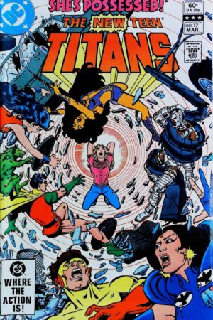 Couverture de NEW TEEN TITANS (1980) #17 - par George Perez - lecubeacomics.com