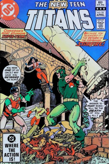 NEW TEEN TITANS (1980) #18 - DC Comics - lecubeacomics.com Couverture de NEW TEEN TITANS (1980) #18 - par George Perez - lecubeacomics.com