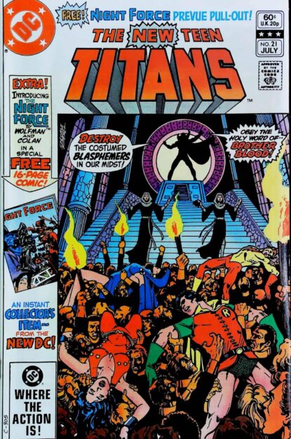 NEW TEEN TITANS (1980) #21 - DC Comics - lecubeacomics.com Couverture de NEW TEEN TITANS (1980) #21 - par George Perez - lecubeacomics.com