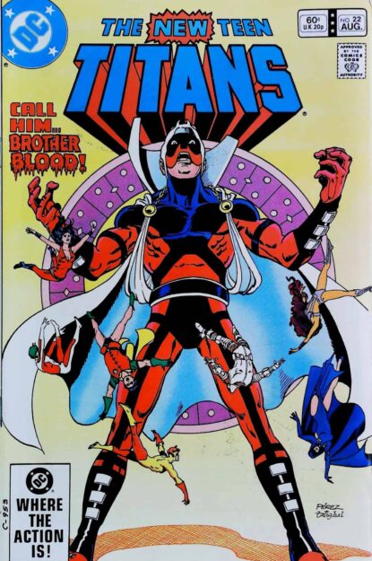 NEW TEEN TITANS (1980) #22 - DC Comics - lecubeacomics.com Couverture de NEW TEEN TITANS (1980) #22 - par George Perez - lecubeacomics.com