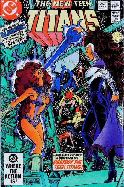 NEW TEEN TITANS (1980) #23 - DC Comics - lecubeacomics.com Couverture de NEW TEEN TITANS (1980) #23 - par George Perez - lecubeacomics.com