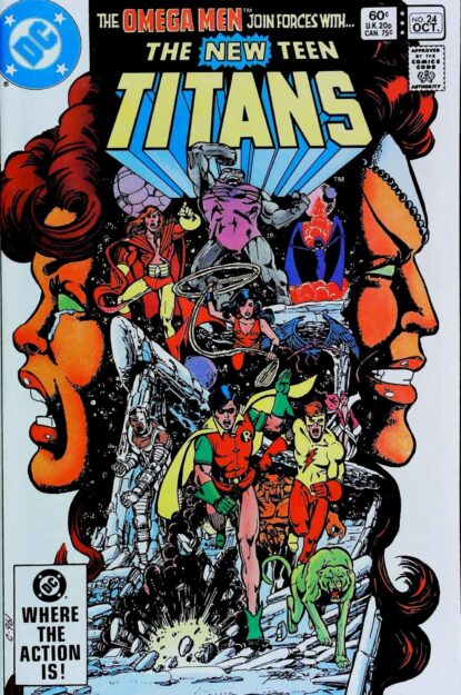 NEW TEEN TITANS (1980) #24 - DC Comics - lecubeacomics.com Couverture de NEW TEEN TITANS (1980) #24 - par George Perez - lecubeacomics.com