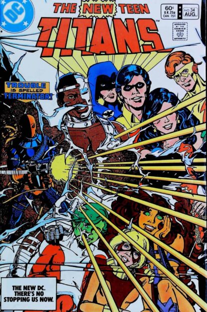Couverture de NEW TEEN TITANS (1980) #34 - par Anthony Tollin - lecubeacomics.com