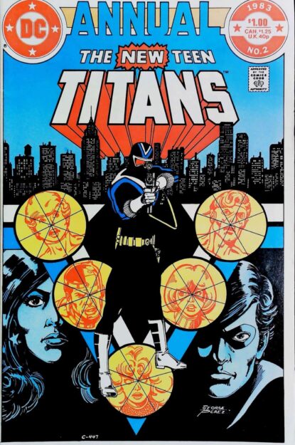 Couverture de NEW TEEN TITANS ANNUAL (1982) #2 - par George Perez - lecubeacomics.com