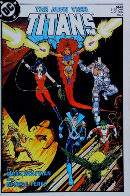 NEW TEEN TITANS (1984) #1 - DC Comics - lecubeacomics.com Couverture de NEW TEEN TITANS (1984) #1 - par George Perez - lecubeacomics.com