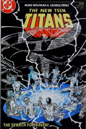 Couverture de NEW TEEN TITANS (1984) #2 - par George Perez - lecubeacomics.com