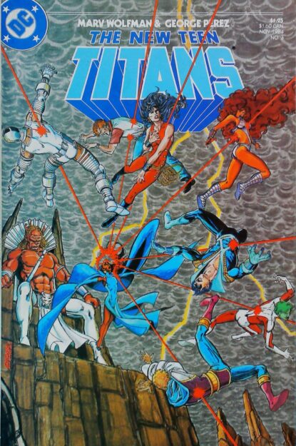 Couverture de NEW TEEN TITANS (1984) #3 - par George Perez - lecubeacomics.com