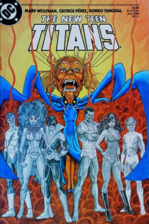 Couverture de NEW TEEN TITANS (1984) #4 - par George Perez - lecubeacomics.com
