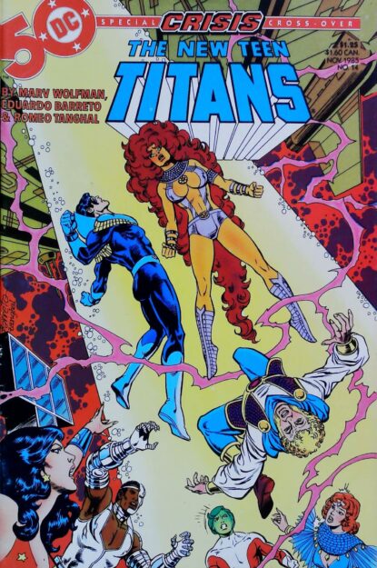 NEW TEEN TITANS (1984) #14 - DC Comics - lecubeacomics.com Couverture de NEW TEEN TITANS (1984) #14 - par Eduardo Barreto - lecubeacomics.com