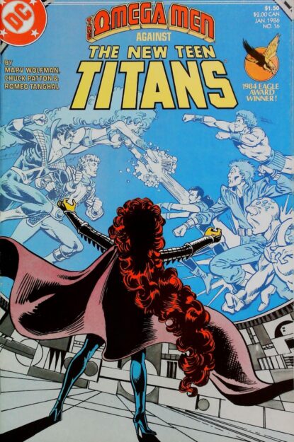 NEW TEEN TITANS (1984) #16 - DC Comics - lecubeacomics.com Couverture de NEW TEEN TITANS (1984) #16 - par Anthony Tollin - lecubeacomics.com
