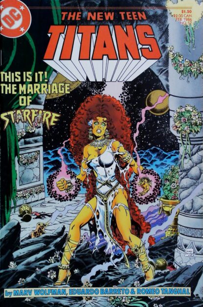 NEW TEEN TITANS (1984) #17 - DC Comics - lecubeacomics.com Couverture de NEW TEEN TITANS (1984) #17 - par Eduardo Barreto - lecubeacomics.com