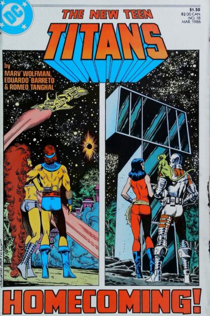 NEW TEEN TITANS (1984) #18 - DC Comics - lecubeacomics.com Couverture de NEW TEEN TITANS (1984) #18 - par Eduardo Barreto - lecubeacomics.com