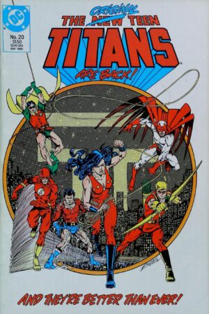 Couverture de NEW TEEN TITANS (1984) #20 - par Anthony Tollin - lecubeacomics.com