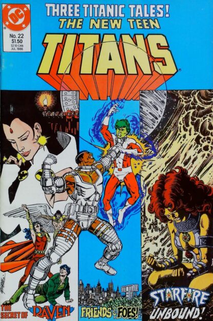 NEW TEEN TITANS (1984) #22 - DC Comics - lecubeacomics.com Couverture de NEW TEEN TITANS (1984) #22 - par Anthony Tollin - lecubeacomics.com