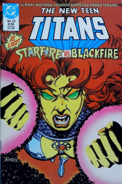 NEW TEEN TITANS (1984) #23 - DC Comics - lecubeacomics.com Couverture de NEW TEEN TITANS (1984) #23 - par Anthony Tollin - lecubeacomics.com
