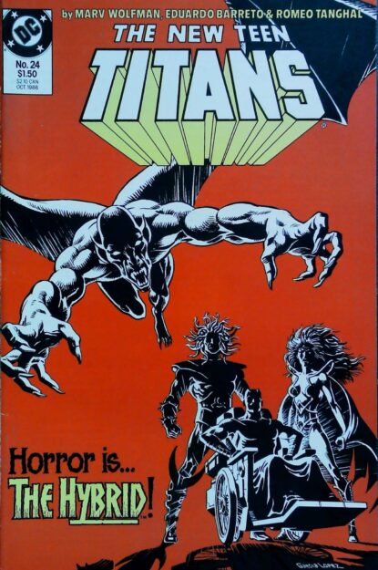 NEW TEEN TITANS (1984) #24 - DC Comics - lecubeacomics.com Couverture de NEW TEEN TITANS (1984) #24 - par Anthony Tollin - lecubeacomics.com