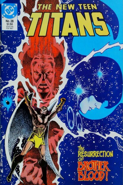 NEW TEEN TITANS (1984) #28 - DC Comics - lecubeacomics.com Couverture de NEW TEEN TITANS (1984) #28 - par Anthony Tollin - lecubeacomics.com