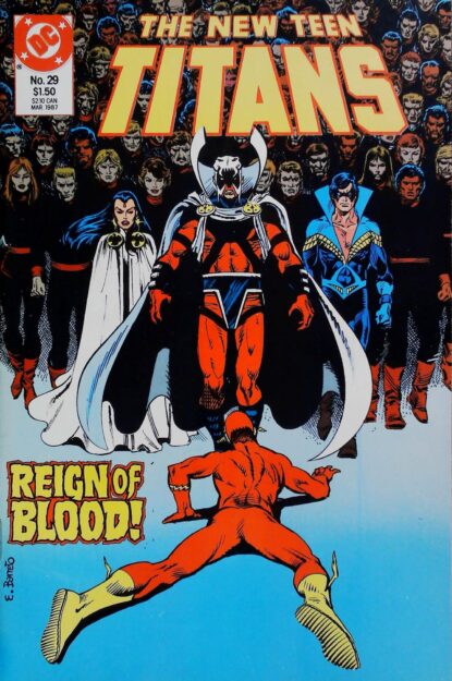 NEW TEEN TITANS (1984) #29 - DC Comics - lecubeacomics.com Couverture de NEW TEEN TITANS (1984) #29 - par Anthony Tollin - lecubeacomics.com