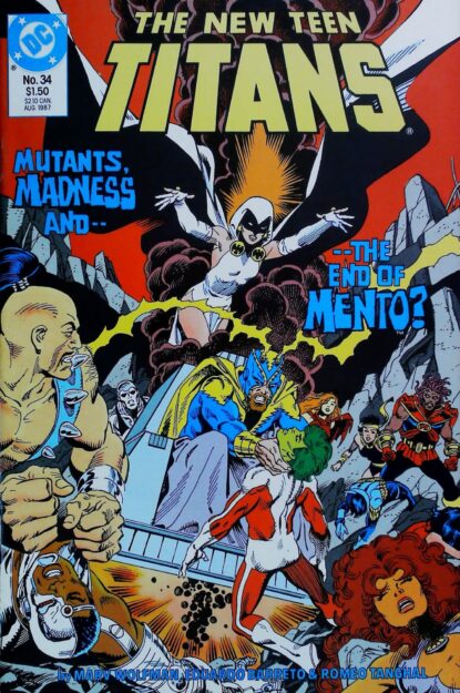 NEW TEEN TITANS (1984) #34 - DC Comics - lecubeacomics.com Couverture de NEW TEEN TITANS (1984) #34 - par Anthony Tollin - lecubeacomics.com