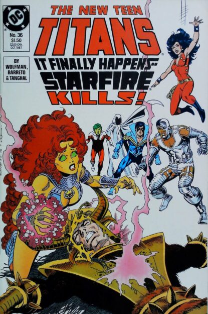 NEW TEEN TITANS (1984) #36 - DC Comics - lecubeacomics.com Couverture de NEW TEEN TITANS (1984) #36 - par Anthony Tollin - lecubeacomics.com