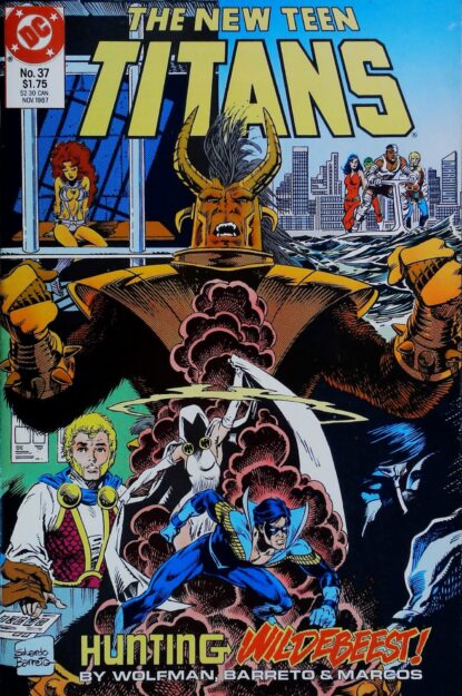 NEW TEEN TITANS (1984) #37 - DC Comics - lecubeacomics.com Couverture de NEW TEEN TITANS (1984) #37 - par Anthony Tollin - lecubeacomics.com