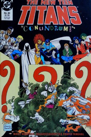 Couverture de NEW TEEN TITANS (1984) #40 - par Anthony Tollin - lecubeacomics.com