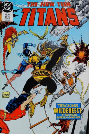 Couverture de NEW TEEN TITANS (1984) #41 - par Anthony Tollin - lecubeacomics.com