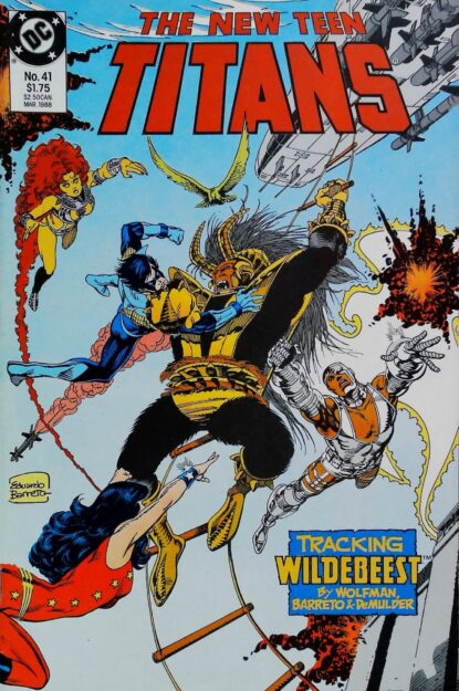 NEW TEEN TITANS (1984) #41 - DC Comics - lecubeacomics.com Couverture de NEW TEEN TITANS (1984) #41 - par Anthony Tollin - lecubeacomics.com