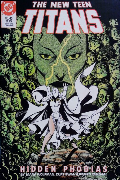 NEW TEEN TITANS (1984) #43 - DC Comics - lecubeacomics.com Couverture de NEW TEEN TITANS (1984) #43 - par Anthony Tollin - lecubeacomics.com