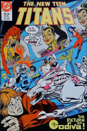 Couverture de NEW TEEN TITANS (1984) #44 - par Anthony Tollin - lecubeacomics.com
