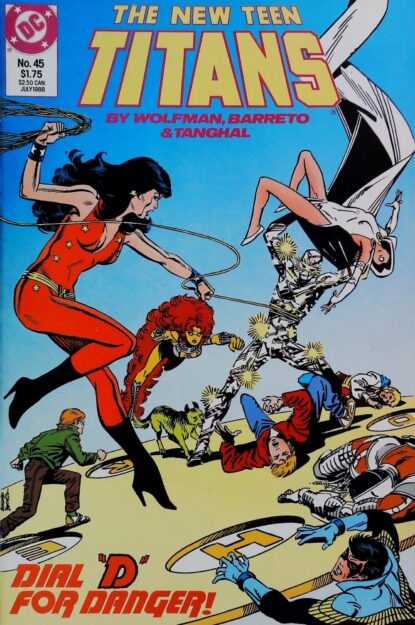 Couverture de NEW TEEN TITANS (1984) #45 - par Anthony Tollin - lecubeacomics.com