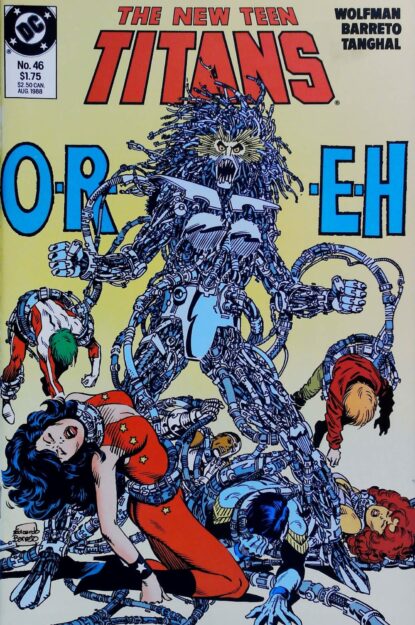 NEW TEEN TITANS (1984) #46 - DC Comics - lecubeacomics.com Couverture de NEW TEEN TITANS (1984) #46 - par Anthony Tollin - lecubeacomics.com