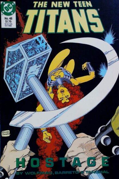NEW TEEN TITANS (1984) #48 - DC Comics - lecubeacomics.com Couverture de NEW TEEN TITANS (1984) #48 - par Anthony Tollin - lecubeacomics.com