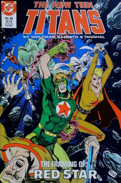 NEW TEEN TITANS (1984) #49 - DC Comics - lecubeacomics.com Couverture de NEW TEEN TITANS (1984) #49 - par Anthony Tollin - lecubeacomics.com
