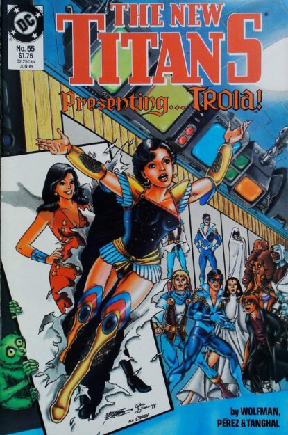 NEW TITANS (1988) #55 - DC Comics - lecubeacomics.com Couverture de NEW TITANS (1988) #55 - par George Perez - lecubeacomics.com