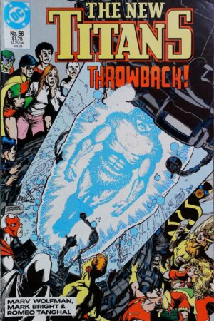 Couverture de NEW TITANS (1988) #56 - par Anthony Tollin - lecubeacomics.com