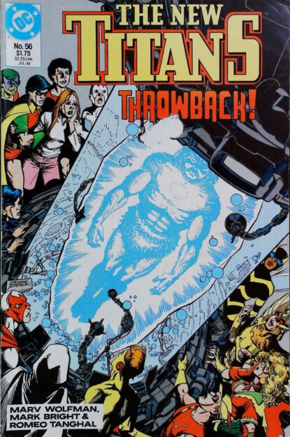 NEW TITANS (1988) #56 - DC Comics - lecubeacomics.com Couverture de NEW TITANS (1988) #56 - par Anthony Tollin - lecubeacomics.com