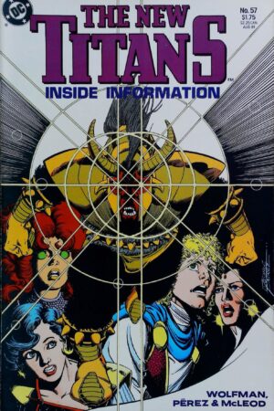 Couverture de NEW TITANS (1988) #57 - par Anthony Tollin - lecubeacomics.com