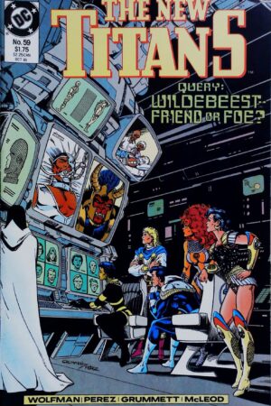 Couverture de NEW TITANS (1988) #59 - par Anthony Tollin - lecubeacomics.com