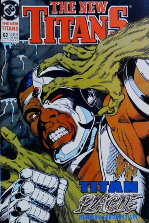 Couverture de NEW TITANS (1988) #62 - par Anthony Tollin - lecubeacomics.com