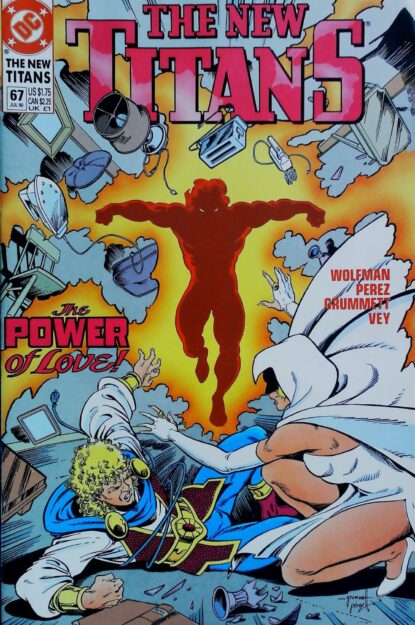 Couverture de NEW TITANS (1988) #67 - par Anthony Tollin - lecubeacomics.com