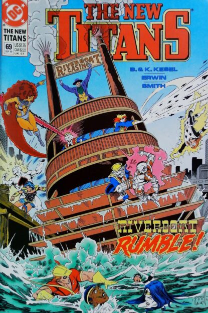 Couverture de NEW TITANS (1988) #69 - par Al Vey - lecubeacomics.com