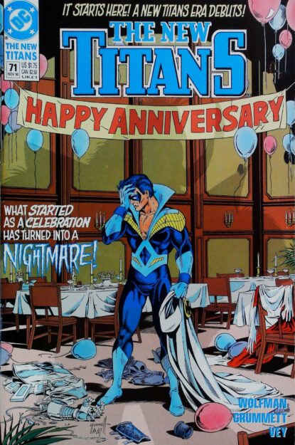 Couverture de NEW TITANS (1988) #71 - par Al Vey - lecubeacomics.com