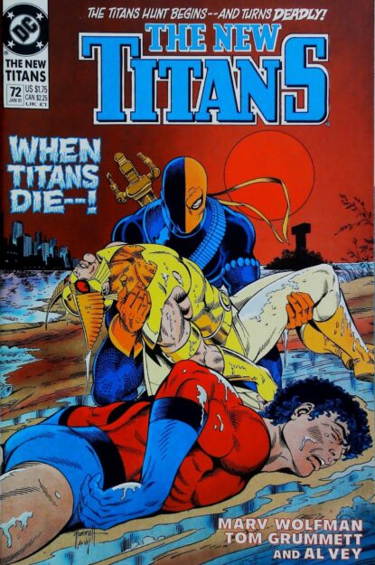 Couverture de NEW TITANS (1988) #72 - par Al Vey - lecubeacomics.com